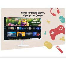 Samsung M5 27" Wi-fi Bağlantı Akıllı Tv-monitör 4ms 60hz 1920 X 1080 Fullhd Smart Slim Monitör Tv Siyah