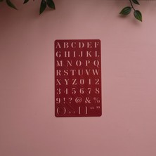 Karmelom Studio Bullet Journal Büyük Harf Şablon Cetvel