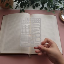 Karmelom Studio Bullet Journal Planlayıcı ve Tasarım Şablon Cetvel Set