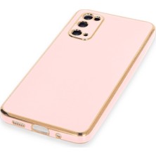 Newface Samsung Galaxy S20 Kılıf Volet Silikon - Pembe 13