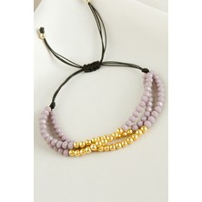 Feryal Top Metal Üçlü Kristal Bileklik