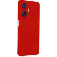 Newface Realme C55 Kılıf Nano Içi Kadife  Silikon - Kırmızı 13