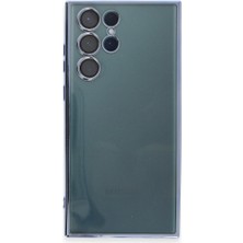 Newface Samsung Galaxy S22 Ultra Kılıf Razer Lensli Silikon - Açık Mavi 13