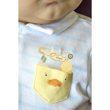 Papatya Silver Teyzesinin Gülü Yazılı Güneş Bulut Modeli Erkek Bebek Iğnesi