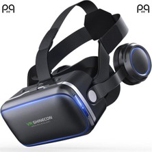 Peeq Vr 3D Sanal Gerçeklik Gözlüğü 3.5-6.2 Inç SC-G04E Stereo Kulaklıklı