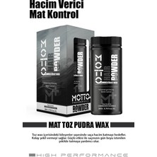 Motto Plus Professional Toz Şekillendirici Hacim Verici Pudra Mat Wax 20GR.