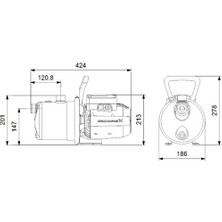 Grundfos Jp 4-54 Paslanmaz Gövdeli Jet Pompa 50 Mss 4 M³/h