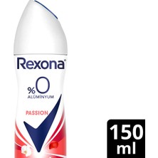 Rexona Kadın Sprey Deodorant Passion %0 Alüminyum 150 ml