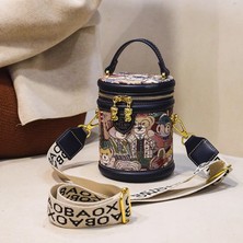 Sacred Wings Bayanlar Kova Çanta Moda Crossbody Çanta Geniş Omuz Askısı Omuz Çantası (Yurt Dışından)