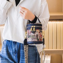 Sacred Wings Bayanlar Kova Çanta Moda Crossbody Çanta Geniş Omuz Askısı Omuz Çantası (Yurt Dışından)