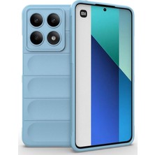 Newface Xiaomi Poco X6 Pro Kılıf Optimum Silikon - Sky Blue 13