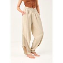 Ravenraw Fileli Keten Raw Pantolon