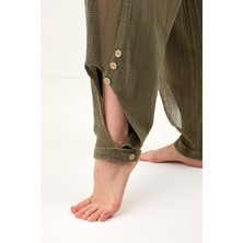 Ravenraw Fileli Keten Raw Pantolon