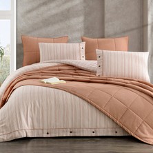 Zebra Casa Olive Çift Kişilik Yatak Örtüsü Seti