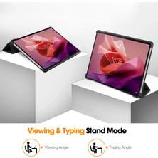 Xinqi Trading Lenovo Tab P12 12.7'' Folio Kılıf Çok Açılı Standlı Ince Hafif Koruyucu Kapak (Yurt Dışından)