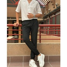 İnpool Slim Fit Old Money Culture Esnek Pileli Bel-Paça Lastikli Jogger Pantolon 24INP199D