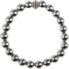 Zeynep Büyükbay Terahertz Doğal Taş Bileklik (8mm Küre Kesim)