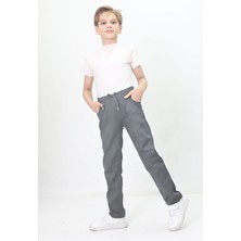 CMZ Collection Çocuk Ribana Bel Esnek Likralı Rahat Okul Pantolonu