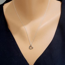 925 Ayar Gümüş Ay Yıldız Kolye