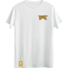 Bellance Gitar Baskılı Slim Fit Tişört Bisiklet Yaka T-Shirt