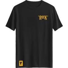 Bellance Gitar Baskılı Slim Fit Tişört Bisiklet Yaka T-Shirt