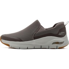 Skechers Arch Fit Banlin Sneaker Konfor Tabanlı Erkek Yürüyüş Ayakkabısı 4cm Yükseklik Bej