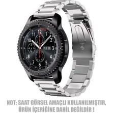 Microsonic Samsung Galaxy Watch 7 44MM Metal Stainless Steel Kordon Gümüş