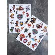 Hiras Dizayn Paw Patrol Çıkartması Sticker Ajanda Çocuk Hediye Çıkartma Etiket Sticker 13X17CM 2sayfa