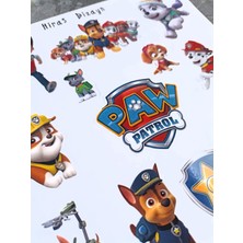 Hiras Dizayn Paw Patrol Çıkartması Sticker Ajanda Çocuk Hediye Çıkartma Etiket Sticker 13X17CM 2sayfa