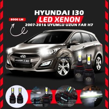 Furens Hyundai I30 2007-2016 Uzun Far Uyumlu Şimşek Etkili LED Xenon Light Series H7