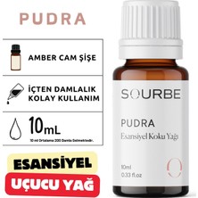 Sourbe Pudra Esansiyel Uçucu Koku Yağı Buhurdanlık Yağı Ortam Oda Kokusu Difüzör Esansı Hobi Esansı 10ML