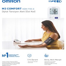 OMRON M3 Comfort 2 Kullanıcı Hafızalı Akıllı Manşetli Üst Koldan Ölçer Dijital Tansiyon Aleti