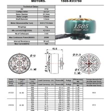 Monody Lannrc 1505 Artı 3750KV 4 S Fırçasız Motor 3-6 S Lipo Için 3-4 Inç Uzun Mesafe Travers Drones Oddityrc XI25 (Yurt Dışından)