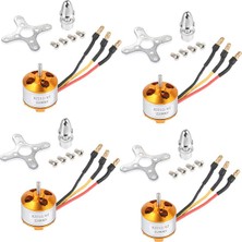 Monody 4 Adet 2212 2200KV Fırçasız Motor Montajlı 6t Dıy Rc Uçak Uçak Için Çok Helikopter Quadcopter Drone (Yurt Dışından)