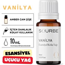 Sourbe Vanilya Esansiyel Uçucu Koku Yağı Buhurdanlık Yağı Ortam Oda Kokusu Difüzör Esansı Hobi Esansı 10ML