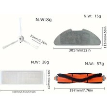 MUJGAN Robot Süpürge Yedek Aksesuar Seti