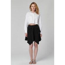 Home Store Kısa Bantlı Tokalı Etek