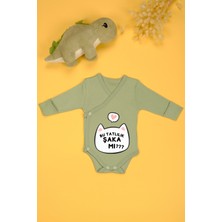 Bebe Tospik Bu Tatlılık Şaka Mı Baskılı Kruvaze Zıbın