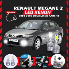 Furens Renault Megane 2 2002-2009 Sis Farı Uyumlu Şimşek Etkili LED Xenon Performance Series H8