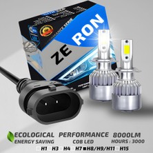 Furens Renault Megane 2 2002-2009 Sis Farı Uyumlu Şimşek Etkili LED Xenon Performance Series H8