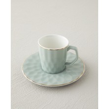 English Home Hestia New Bone China 4 Parça 2 Kişilik Kahve Fincan Takımı Yeşil