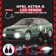 Furens Opel Astra G 1998-2009 Sis Farı Uyumlu Şimşek Etkili LED Xenon Light Series H3