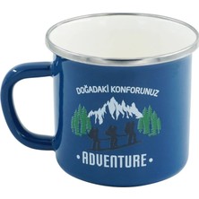 Orcamp Retro Emaye Kupa Bardak Adventure 330 cc Mavi
