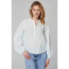 Home Store Yuvarlak Yaka Gömlek