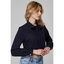 Home Store Kısa Fular Bağcıklı Gömlek