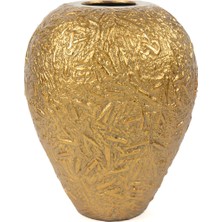 Mikasa Moor Gold Kabartmalı Vazo 27X27X32CM