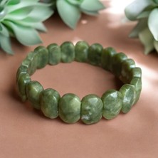 Mga Doğaltaş Yeşim Taşı Roleks Bileklik Doğal Taş Bileklik Esnek Misinalı Her Bileğe Uygun Bileklik Yeşim Taşı
