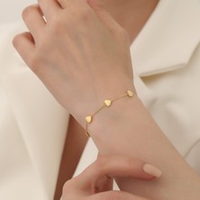 Nox Jewelry 925 Ayar Minimal Kalp Bileklik