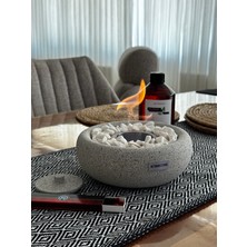 Masa Üstü Şömine ( Graniti ) Ateş Çukuru + 500ML Betonart Fire Şömine Yakıtı