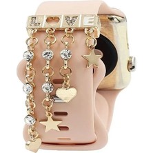 Psgt love Watch Band Charm - Uyumlu Akıllı Saat Kordon Süsü